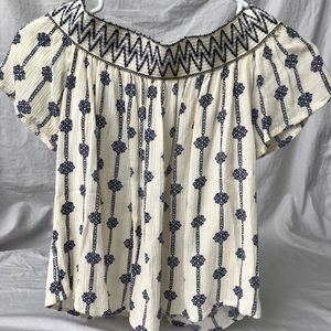 Off the Shoulder Patterned Top